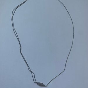 Alex and Ani Silver Feather Necklace